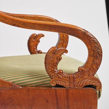 Karmstolar, Baltikum / Ryssland, 1800-talets första hälft, Empire.