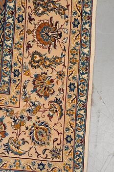 A rug, Old Esfahan, part silk, ca 242,5 x 149 cm.