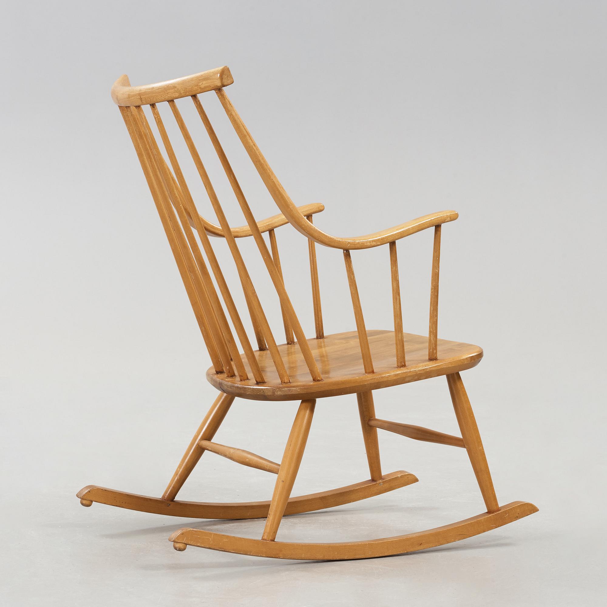 A rocking chair by Lena Larsson, Nässjö Stolfabrik.