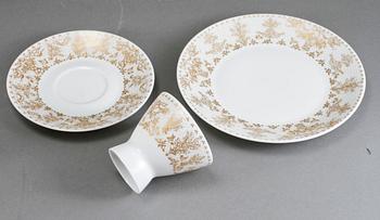 KAFFESERVIS, 40 delar, porslin, Björn Wiinblad, Rosenthal, 1900-talets senare hälft.