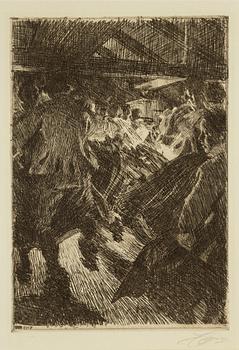 ANDERS ZORN, etching, 1917, signed in pencil.