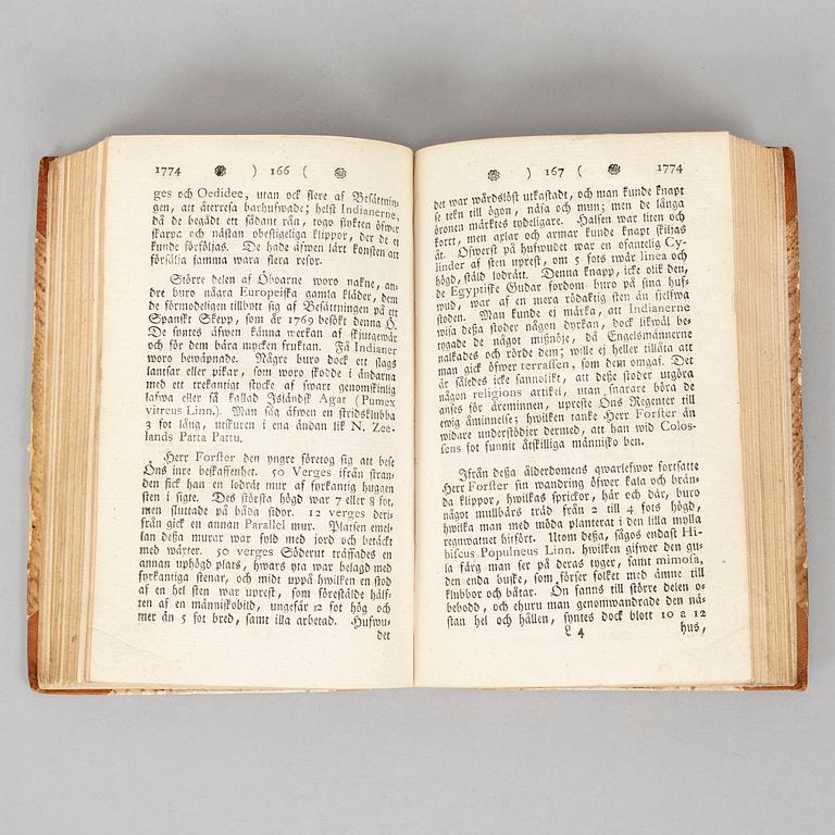 Cook’s second and third voyages, in Swedish, 1783 & 1787.