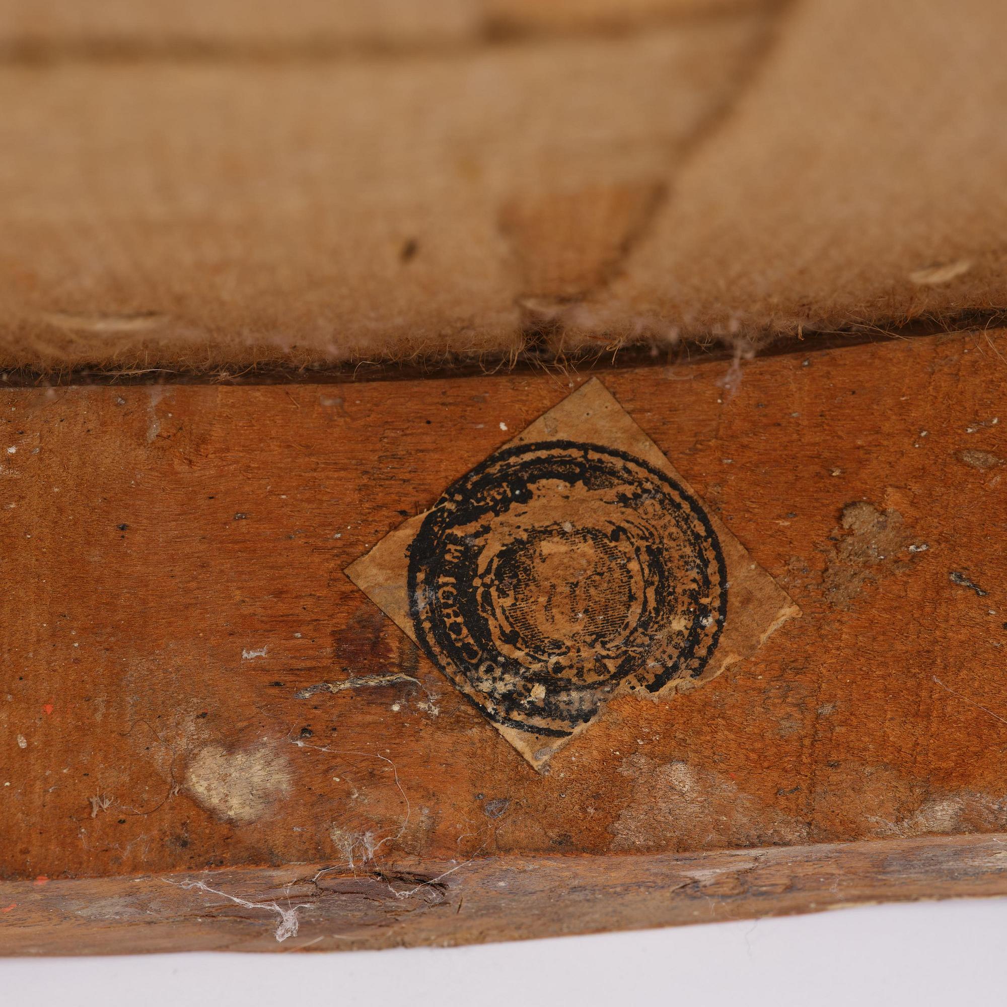 A pair of Gustavian armchairs by J E Höglander (1777-1813).