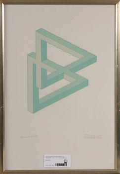 OSCAR REUTERSWÄRD, färglitografier, 2 st, sign o numr 1/200 samt EA.