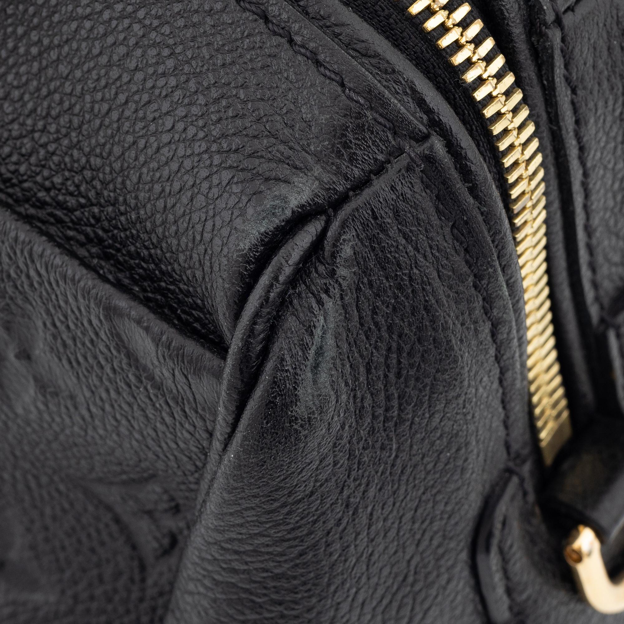 Louis Vuitton, a black Monogram Empreinte leather 'Speedy 25' handbag, 2016.