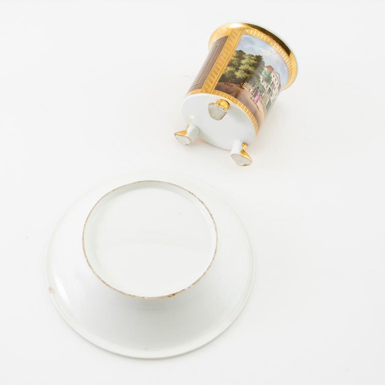 Cup with saucer Empire mid-19th century.