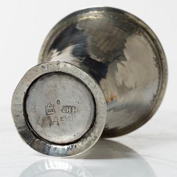 Conrad Heitmüller, bägare, silver Nyköping 1769.