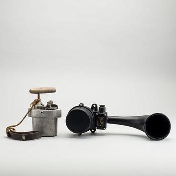 SIGNALHORN Carl Th. Malling samt GRUVDETONATOR SCHAFFLER & CO, 1900-talets första del.