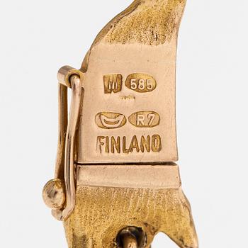 Björn Weckström, Halsband "Mariehand", 14K guld. Lapponia 1970.