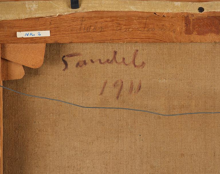 Gösta Sandels, Still life with fruit and pitcher.