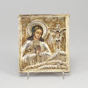 A Russian 18th century silver-gilt icon.