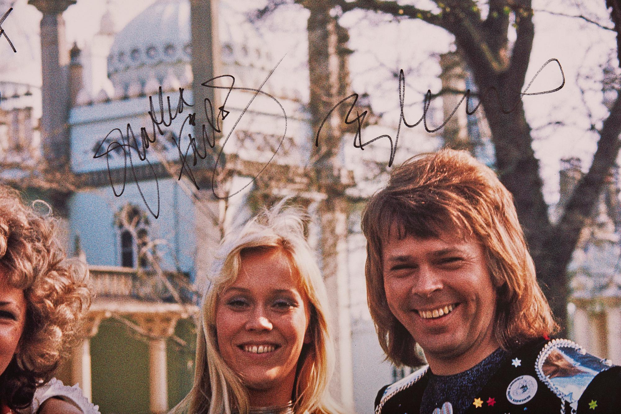 WOLFGANG "BUBI" HEILEMANN, pigment print "ABBA". Signed by all members of ABBA and numbered 1/2.
