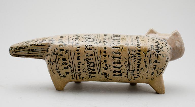 FIGUR, stengods, "Katt", Lisa Larson, Gustavsberg.