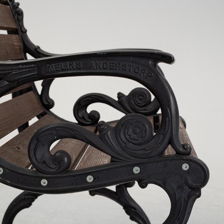 A pair of garden armchairs from Melins, second half of the 20th Century.