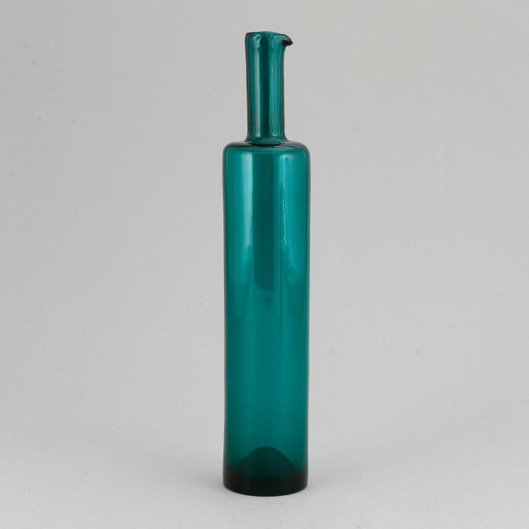 Nanny Still, a glass bottle, signed Riihimäen Lasi O.Y Nanny Still.