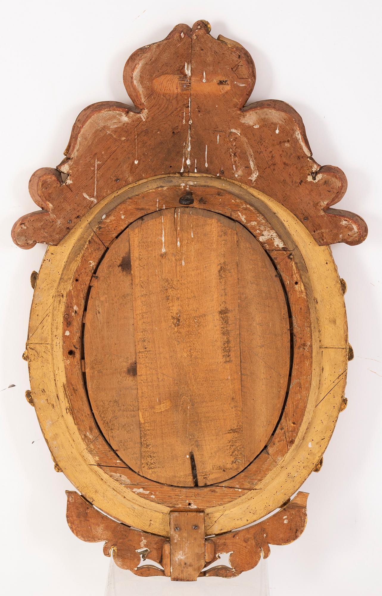 Spegellampetter, ett par, rokokostil, sent 1800-tal.