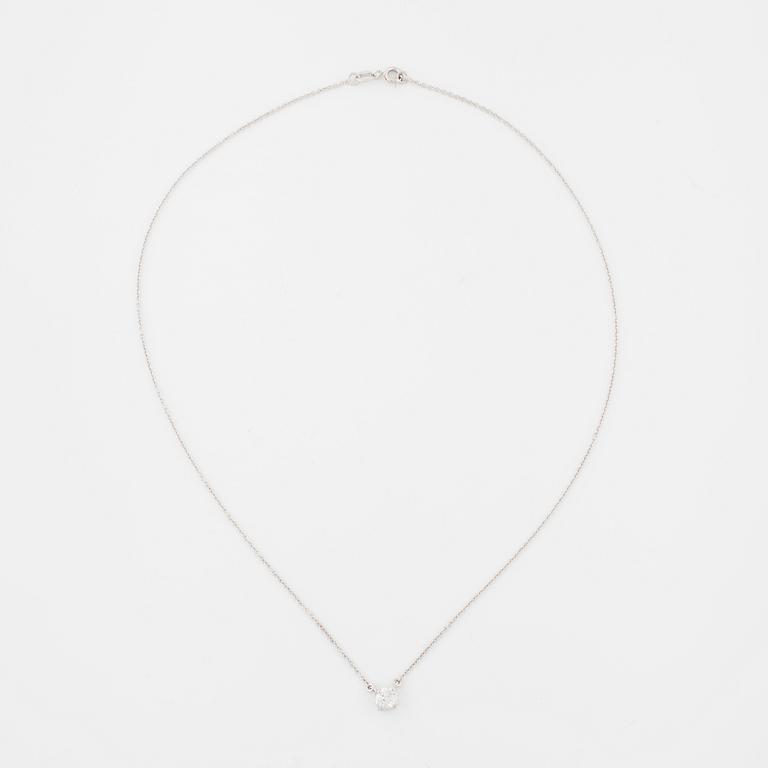 COLLIER, med briljantslipad diamant 0.40 ct.