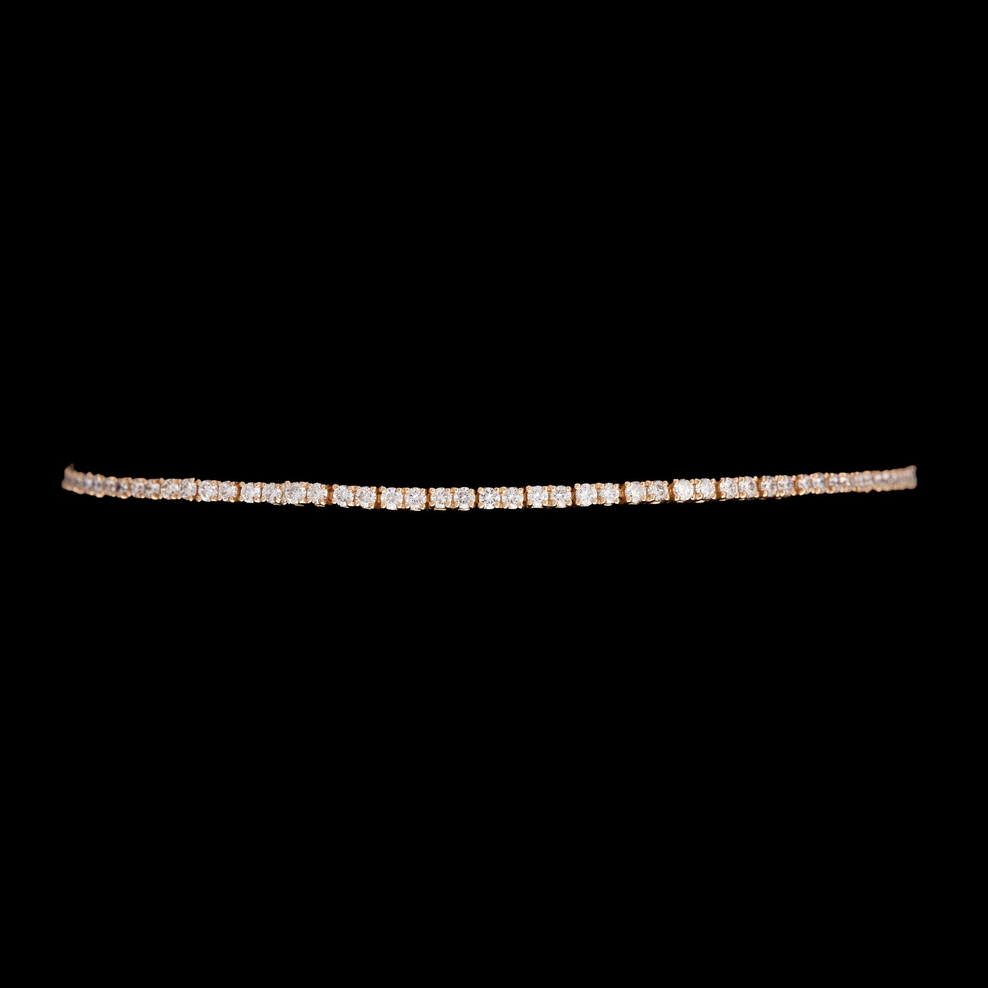 BRACELET, brilliant cut diamonds, tot. app. 1.50 cts.