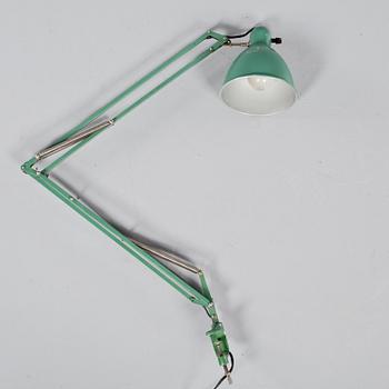 INDUSTRILAMPA, "Luxo 1001", Jacob Jacobsen, omkring 1900-talets mitt.