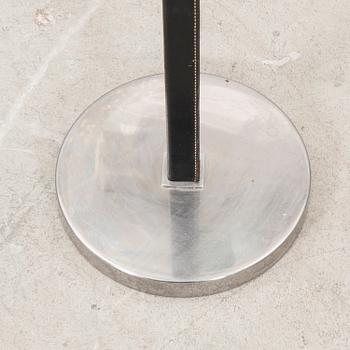 A Philips leather and chrome floor lamp model no 590A later part of the 20th century.