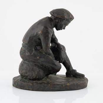 Harald Lundberg, skulptur, brons, signerad.