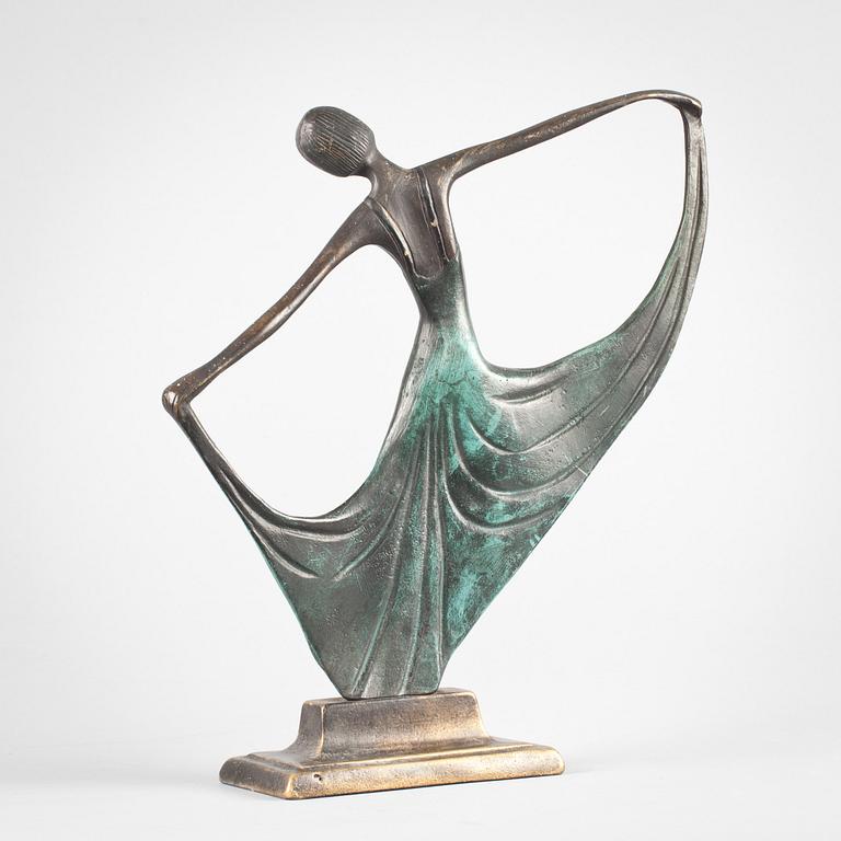 OKÄND KONSTNÄR brons, skulptur, art deco, 1920/30-tal.