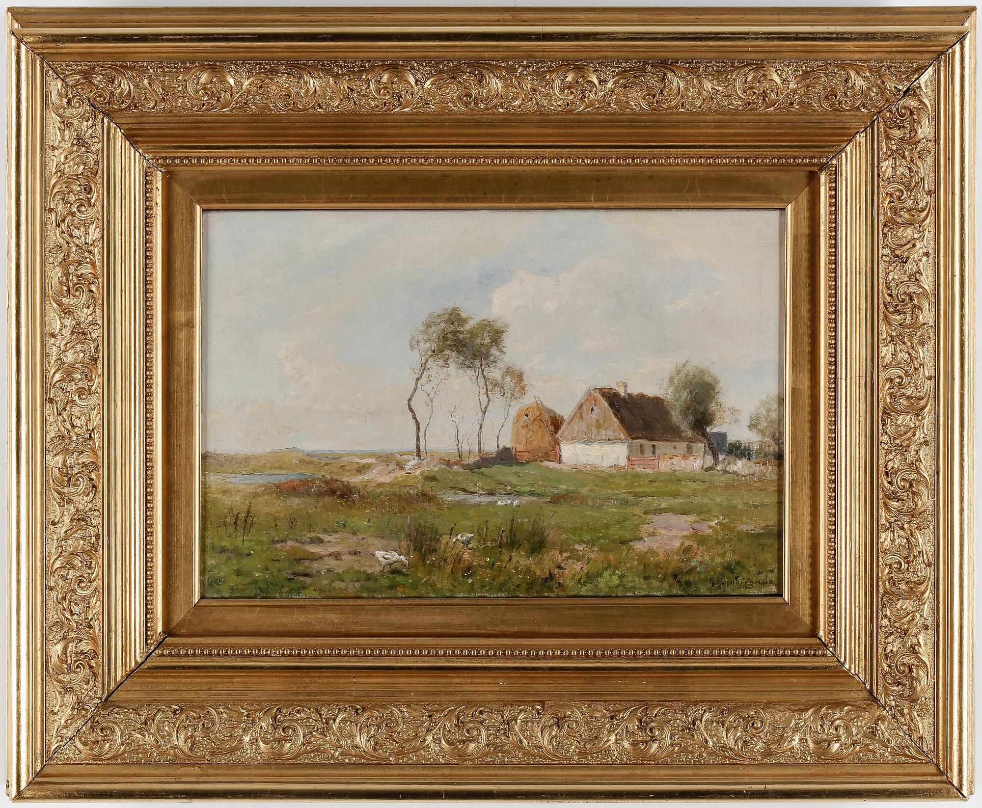 GUSTAF RYDBERG, olja på duk, signerad och daterad 1910.