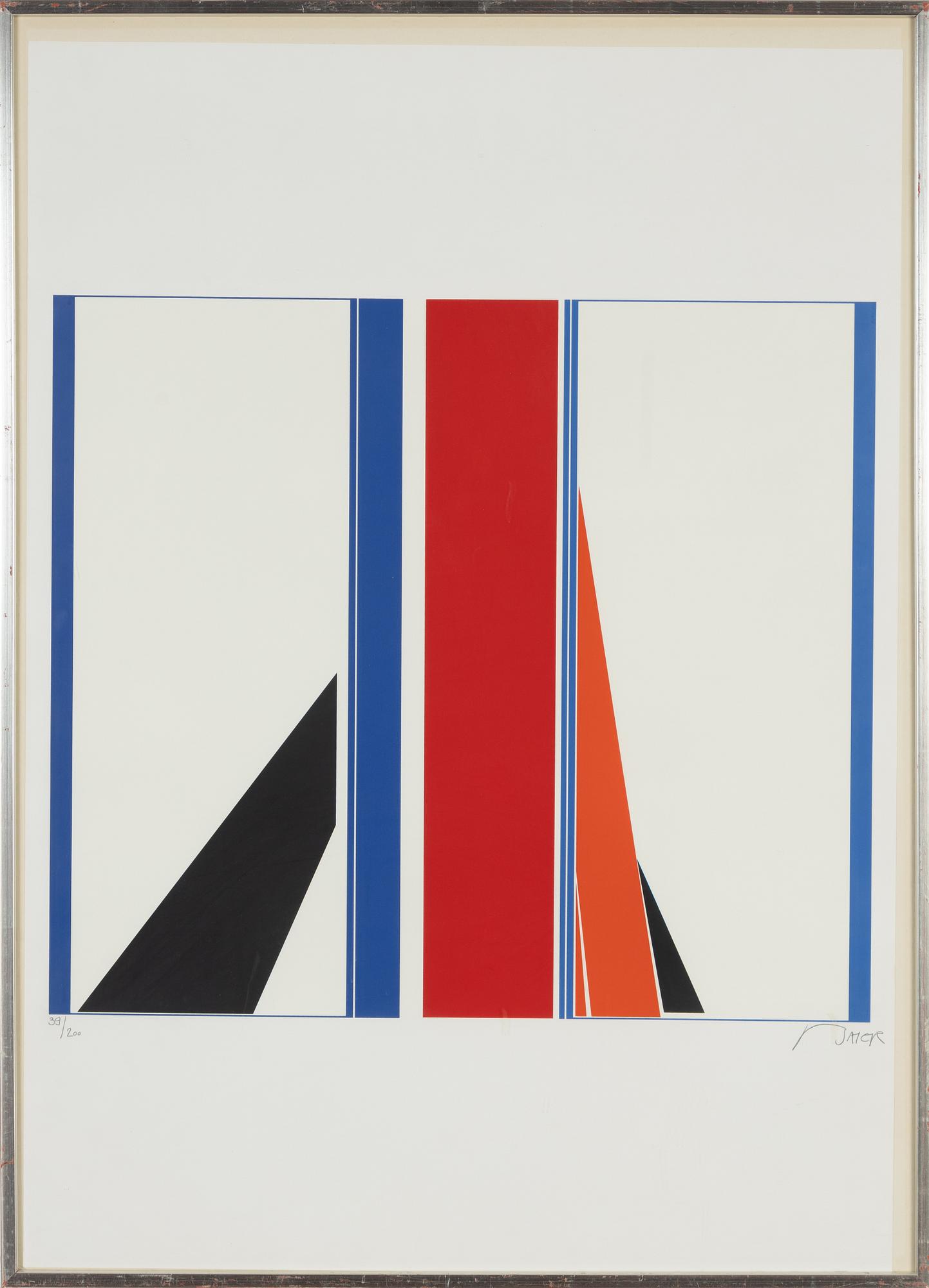 Jean Baier, färgserigrafi, signerad och numrerad 39/200.