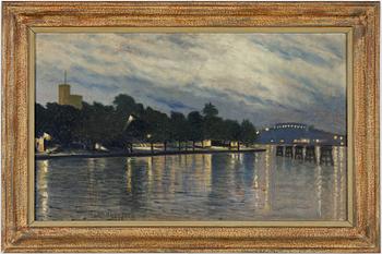 Karl Dahlqvist, Kvällsljus vid Kastellholmen, Stockholm.