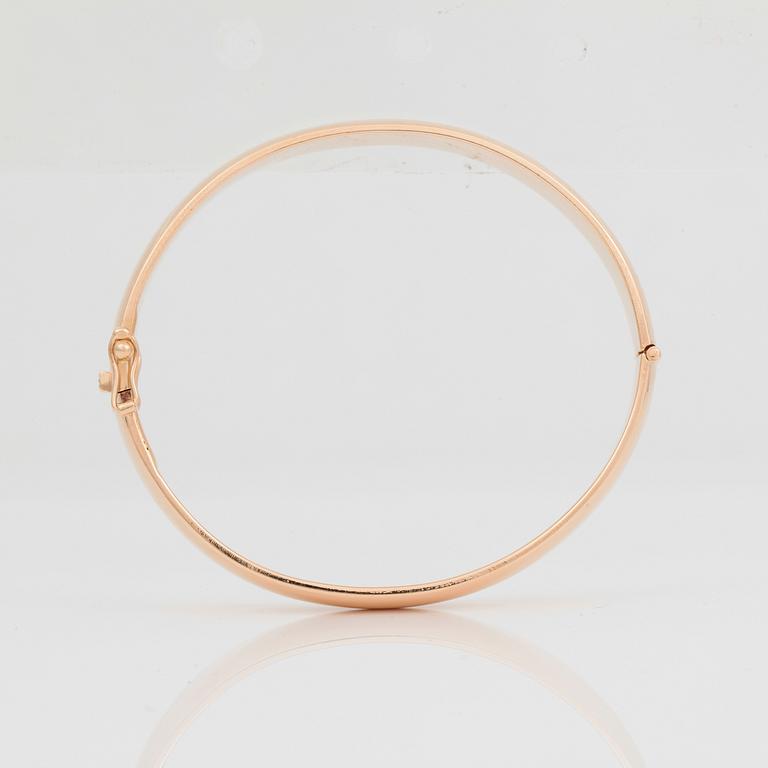 ARMRING, 18k guld, AIG, Gävle, 1990. Vikt 61 g.