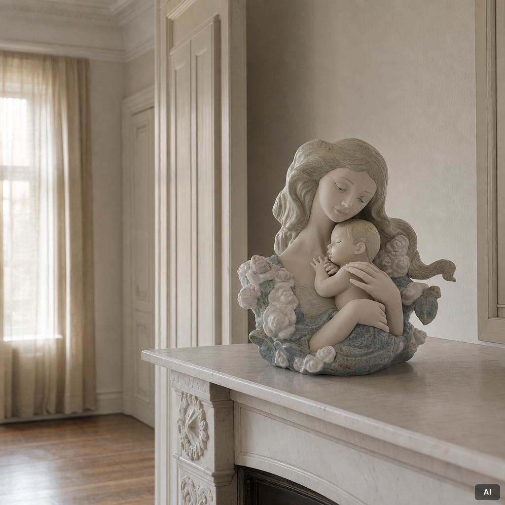 Lladró, figurine, "Contentment", Spain.