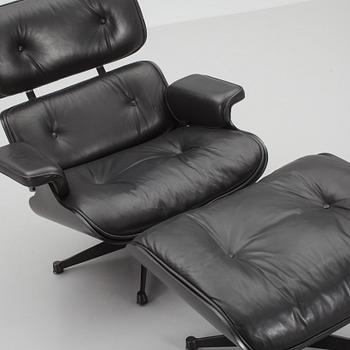 FÅTÖLJ med FOTPALL, "Lounge Chair", Charles & Ray Eames, ICF.