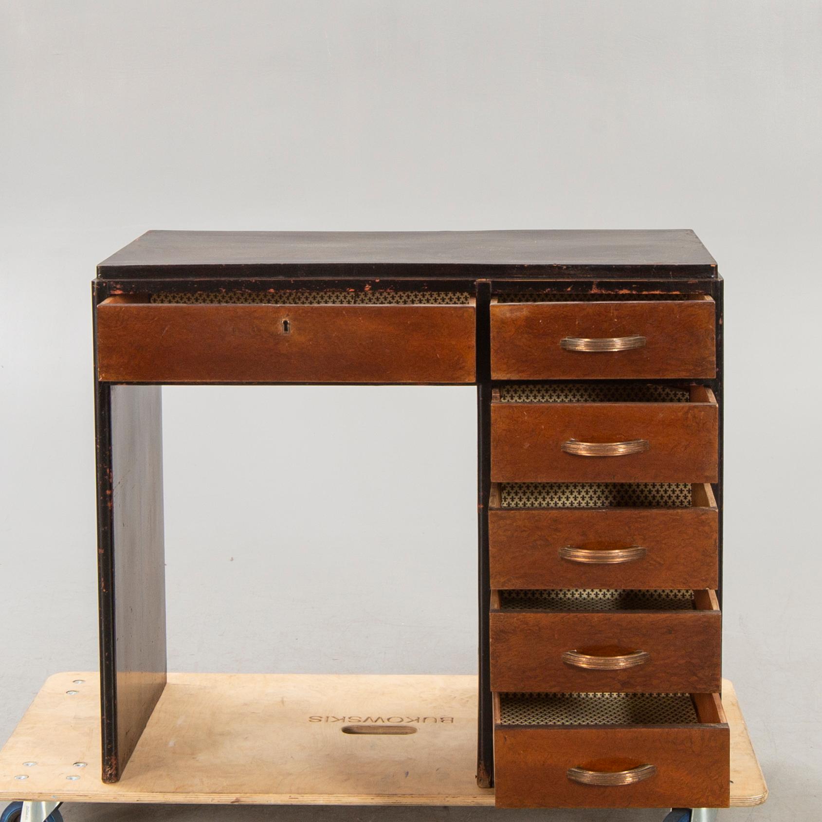 An Art Deco desk first half of the 20th century.