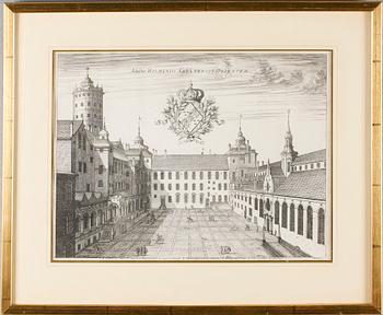 KOPPARSTICK, 6 st, ur "Suecia Antiqua et Hodierna", 1800-tal.