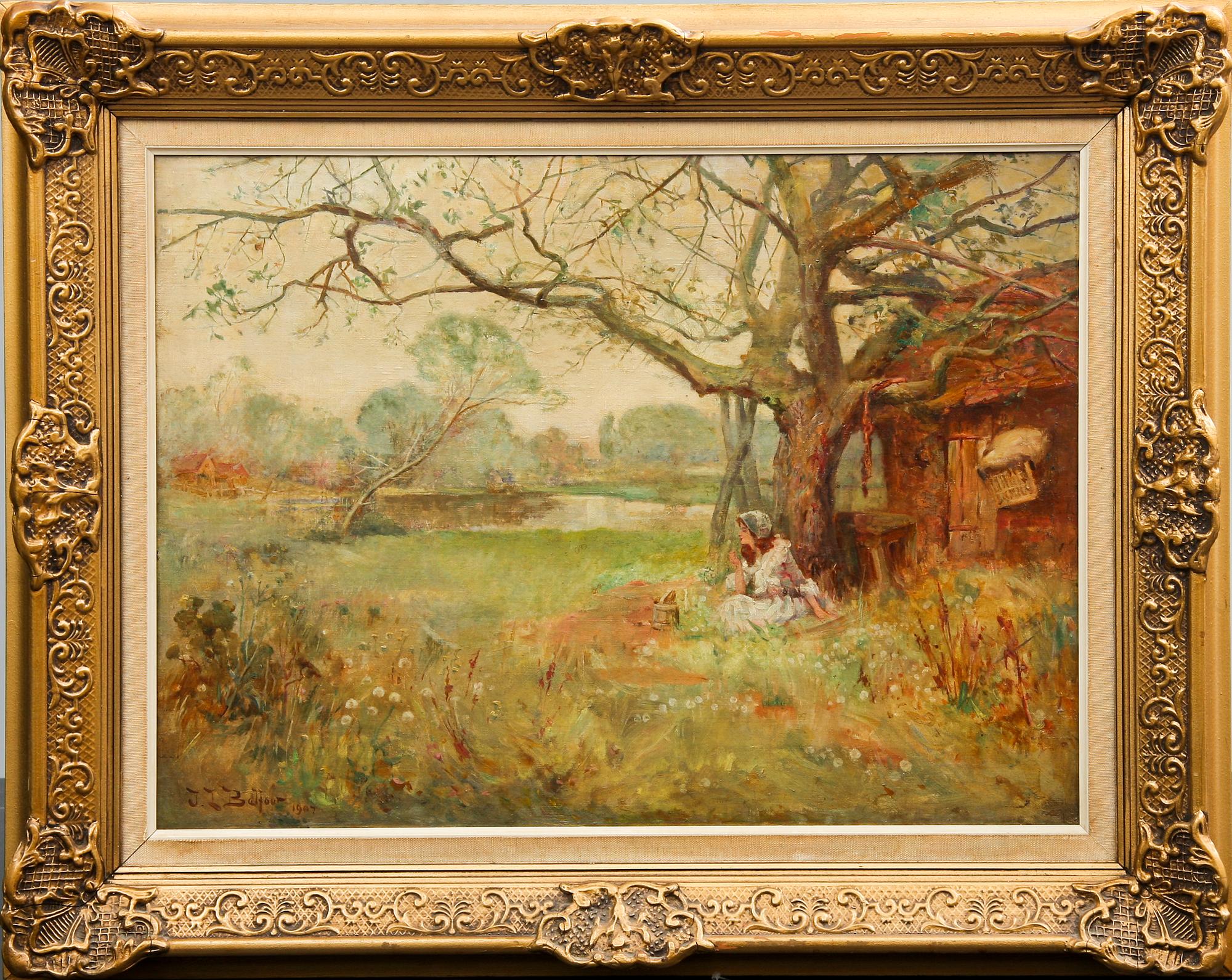 JAMES LAWSON BALFOUR, olja på duk, sign och dat 1907.