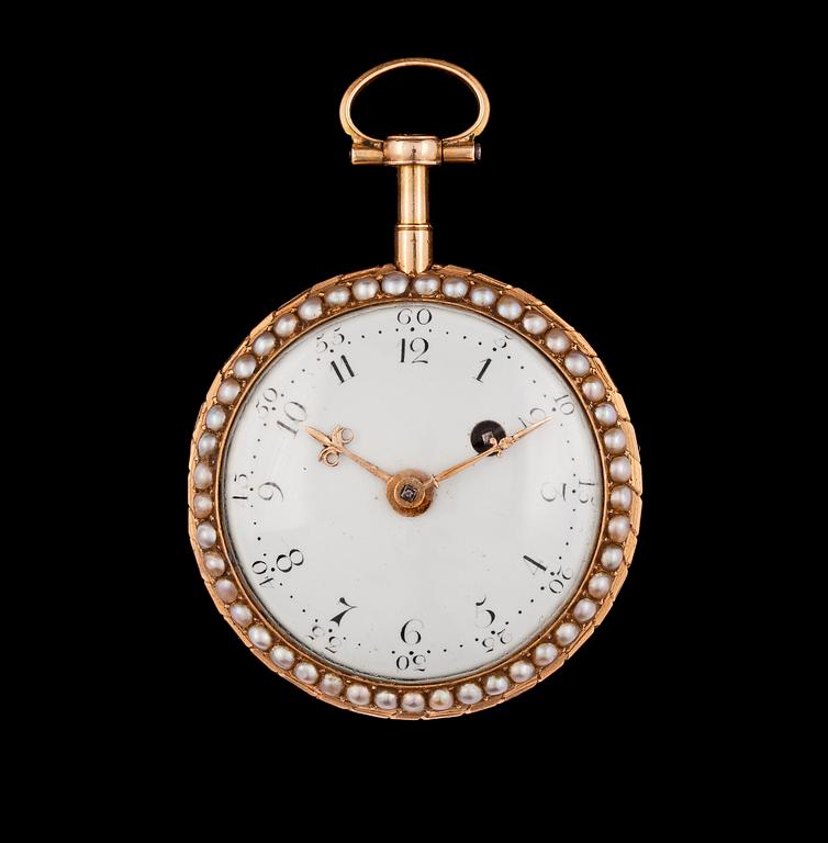 DAMFICKUR, spindelur, Berthoud, Paris. Ca 1820.