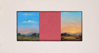 256. Peter Frie, "Abstract painting with Landscapes nr 2".