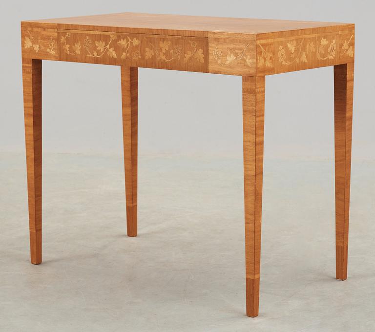 A Carl Malmsten marquetry table, Svensk Hemslöjd, Sweden 1937.