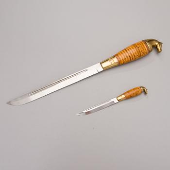 A Finnish puukko double knife, Iisakki Järvenpää oy, Kauhava.