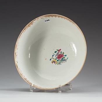 BÅLSKÅL, kompaniporslin. Qing dynastin, Qianlong (1736-95).