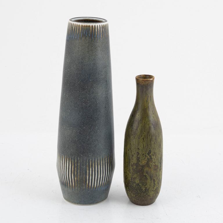 Carl-Harry Stålhane, two vases, Rörstrand, mid-20th century.