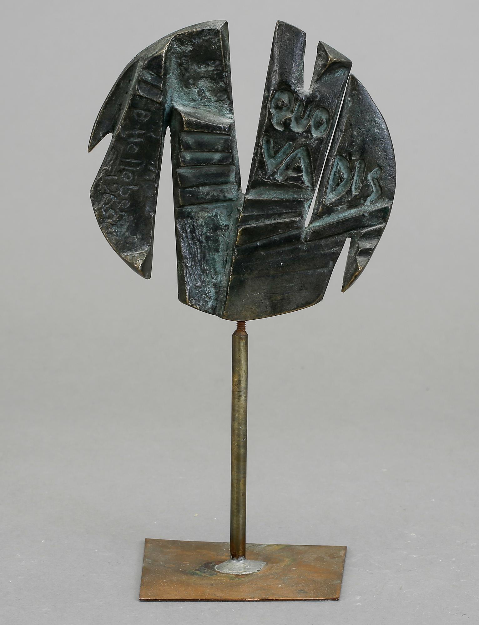 BERNDT HELLEBERG, skulptur, brons, signerad och daterad 1964.