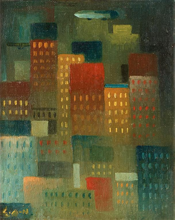 Gösta Adrian-Nilsson, "Skyskrapor" (Skyscrapers).