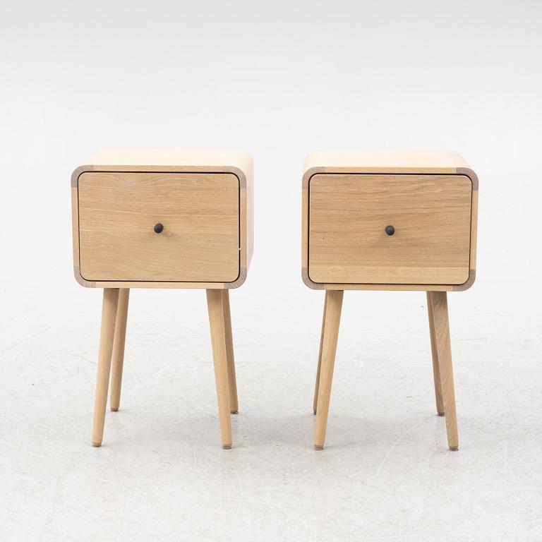 A pair of bedside tables, 'The Box One' Via Copenhagen.