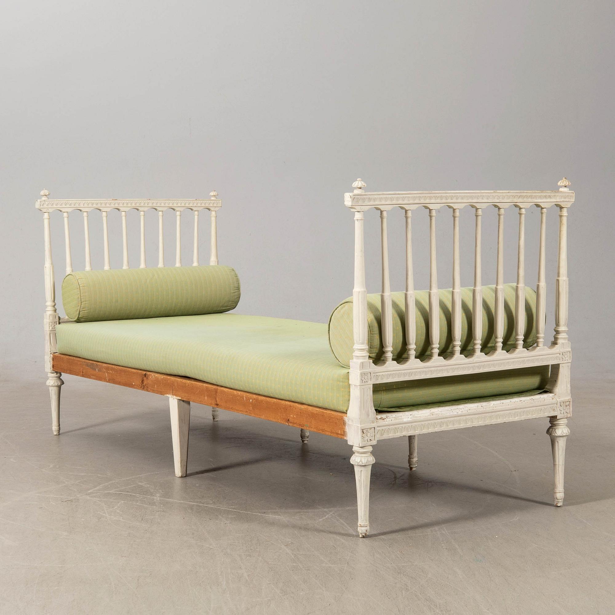 Bänk/soffa, gustaviansk stil, 1900-tal.