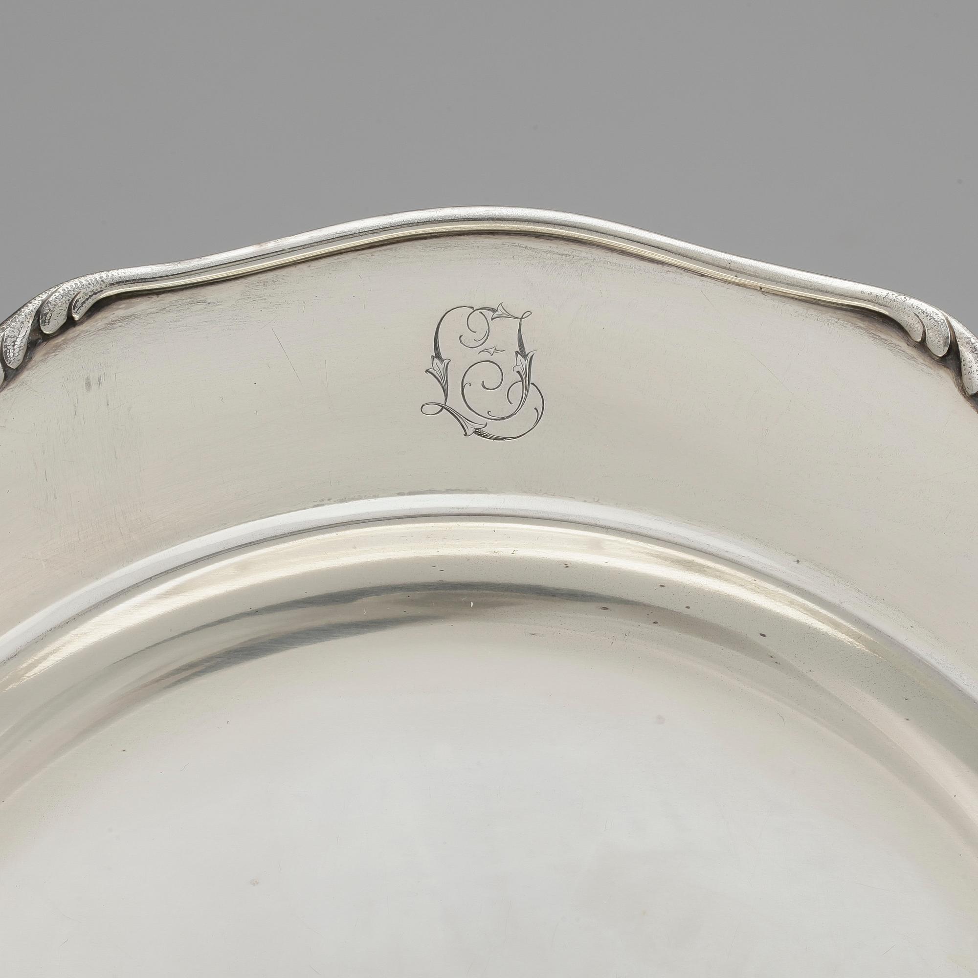 KUVERTTALLRIKAR, 6 st, silver, WA. Bolin, Stockholm 1940. Tot ca 2570 gram.