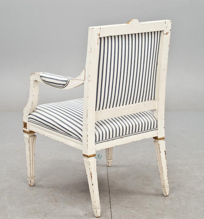 KARMSTOL, sengustaviansk omkring 1700/1800.