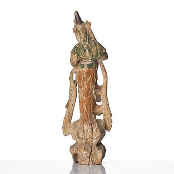 Guanyin, trä. Yuan/Mingdynastin.