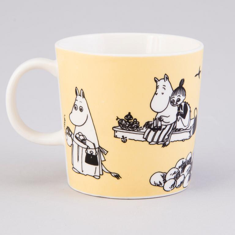 MUUMIMUKI, posliinia, "Muki keltainen",  Moomin Characters, Arabia 1990-1996.