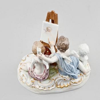 FIGURIN, porslin, Meissen, 1900-talets första hälft.